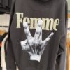 Homme Femme Twisted Fingers Hoodie - Image 6